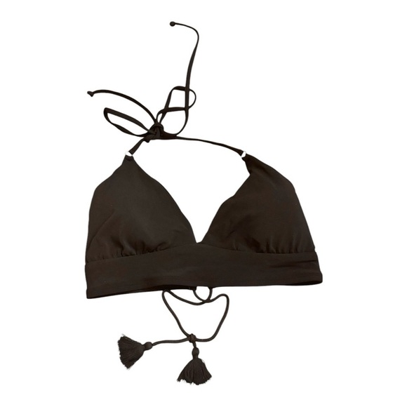 Robin Piccone Gigi Triangle Swim Top in Black NWOT - Picture 2 of 6